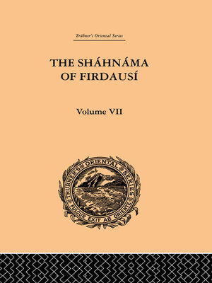 cover image of The Shahnama of Firdausi